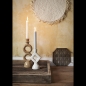 Preview: Steinzeug Kerzenhalter Senf / Stoneware Candle Holder Mustard - 30cm