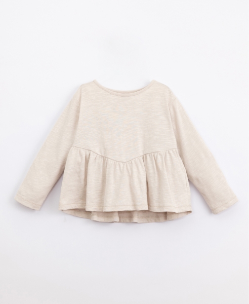 Play Up T-Shirt mit Detail | beige