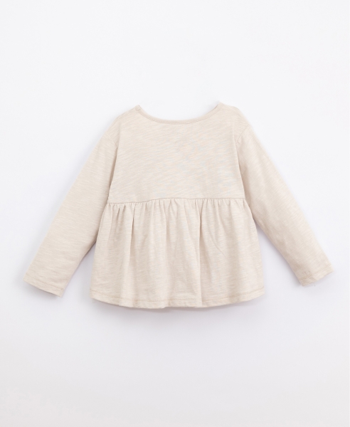 Play Up T-Shirt mit Detail | beige