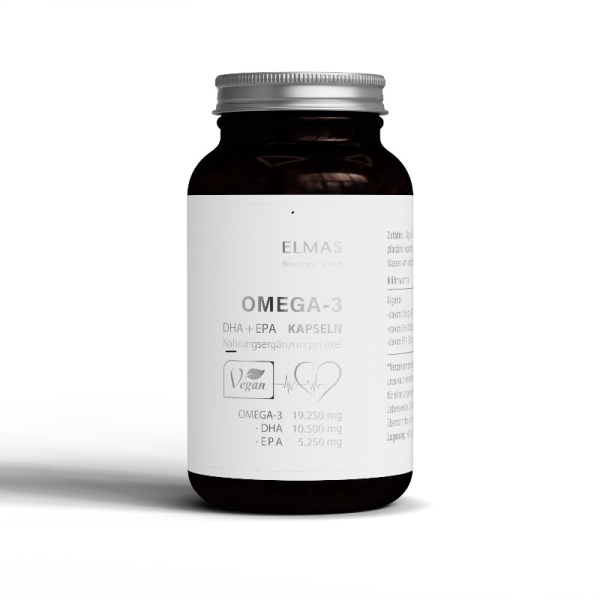 Elmas BIO Vegane Omega-3 Kapseln mit DHA & EPA
