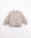 Play Up Sweatshirt aus Baumwolljersey - beige