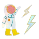 fabfabstickers Astronaut – zum kleben