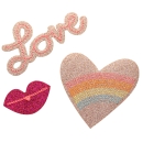 fabfabstickers Herz & Love - zum Kleben